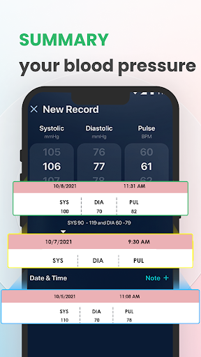 Blood Pressure BPM Tracker