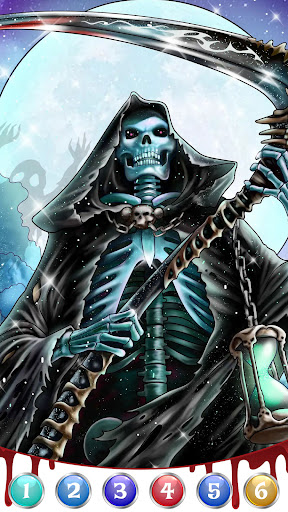 Dark, Horror Color by Number