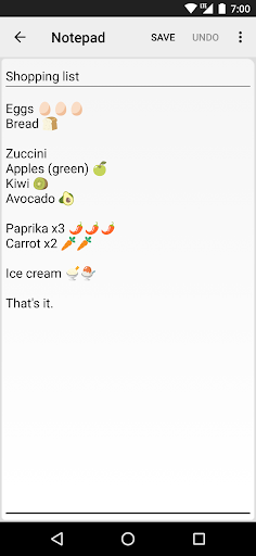 Notepad - simple notes