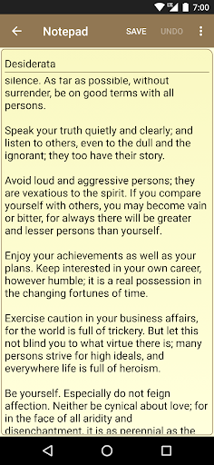 Notepad - simple notes