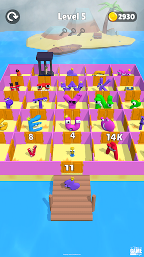 Alphabet Battle: Room Maze