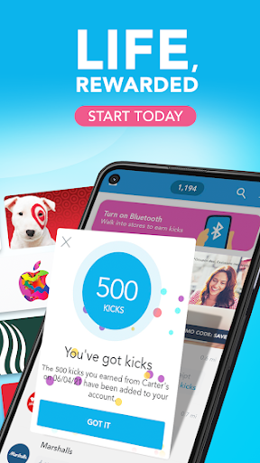 Shopkick: Cash Back Gift Cards