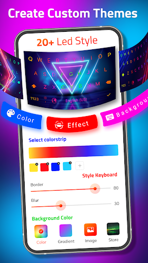 LED Keyboard: Emoji, Fonts