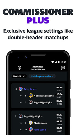 Yahoo Fantasy Football, Sports