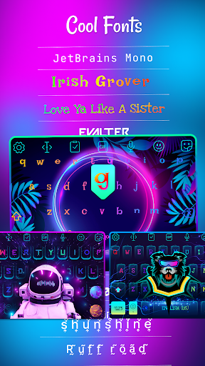LED Keyboard: Emoji, Fonts