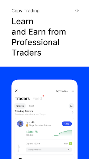 BingX Trade BTC, Buy Crypto