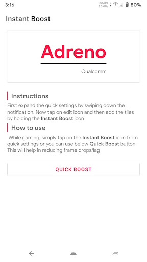 Instant Boost (Addon for Gamers GLTool)