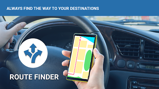GPS Navigation: Road Map Route