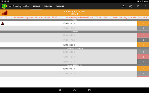 Load Shedding Notifier