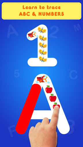 Glitter Number and letters coloring Book for kids