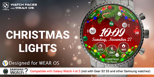 Christmas Lights Watch Face