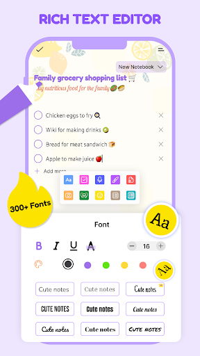 Cute Notes Notebook & Organize