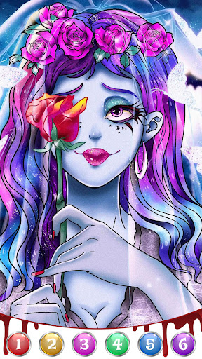 Dark, Horror Color by Number