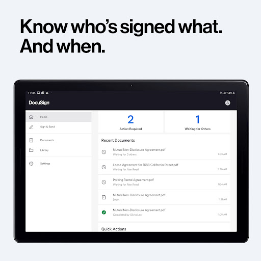 DocuSign - Upload & Sign Docs