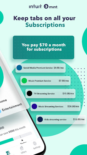 Mint: Budget & Track Bills