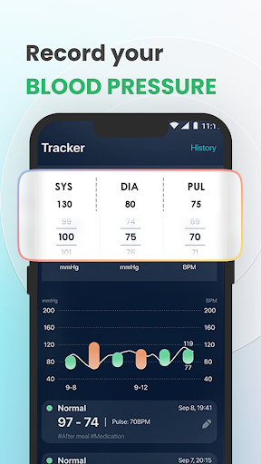 Blood Pressure BPM Tracker