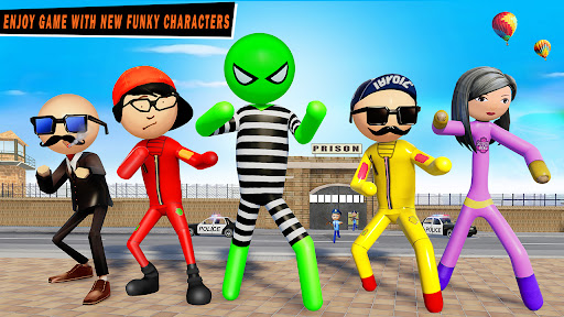 Stickman Giant Hero Crime City